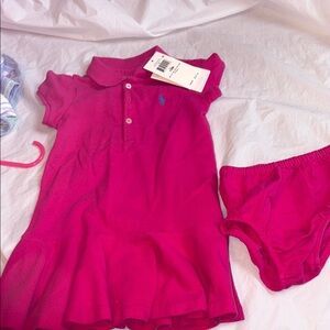 Ralph Lauren Kids Pink Polo Dress Set
